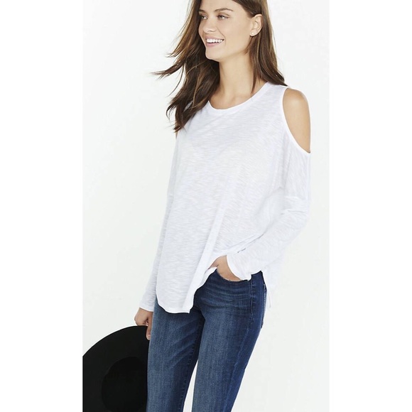 Express Tops - NWT EXPRESS slub knit cold shoulder tee